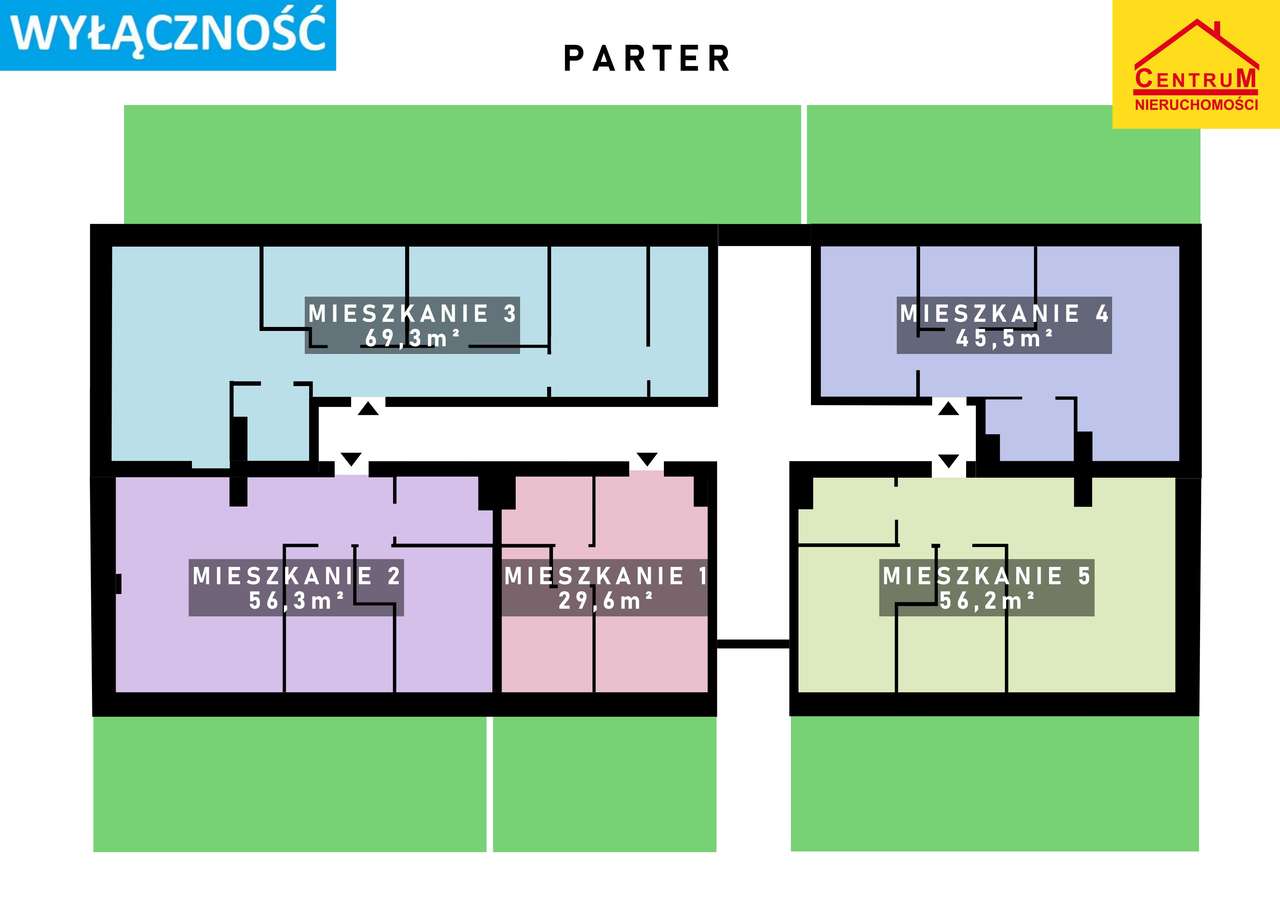 Mieszkanie 3-pokojowe * ogródek * miejsce parkingowe-2
