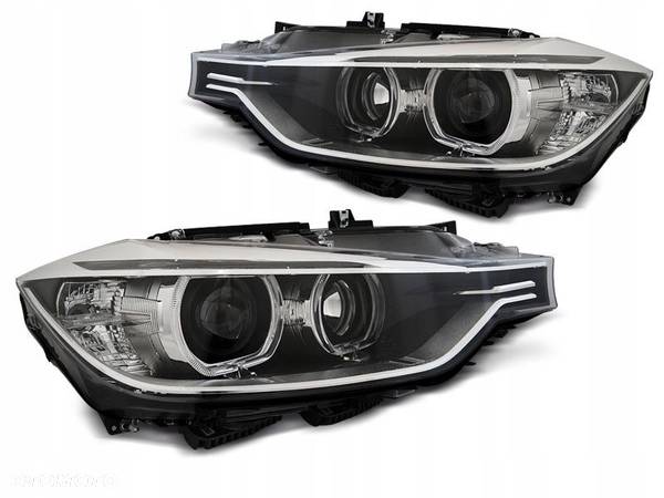 LAMPY REFLEKTORY BMW F30 F131 11-15 RINGI LED BLACK - 1