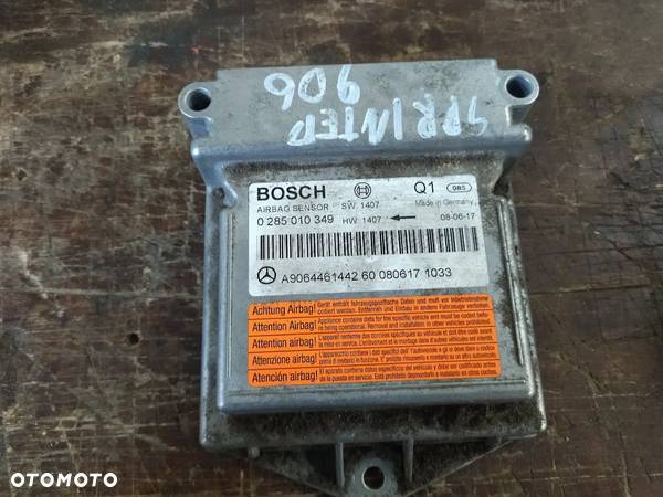 Airbag Sensor sterownik Mercedes Sprinter 906 0 285 010 349 Bosch - 1