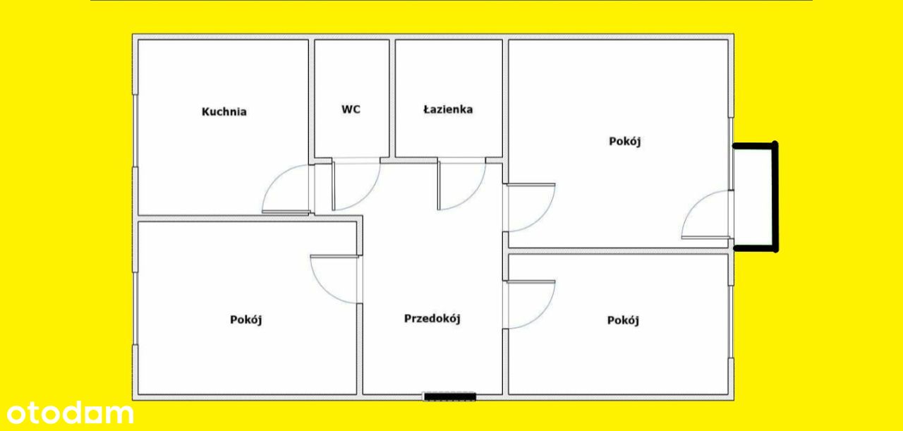Mieszkanie (56 m2) - 3 pokoje