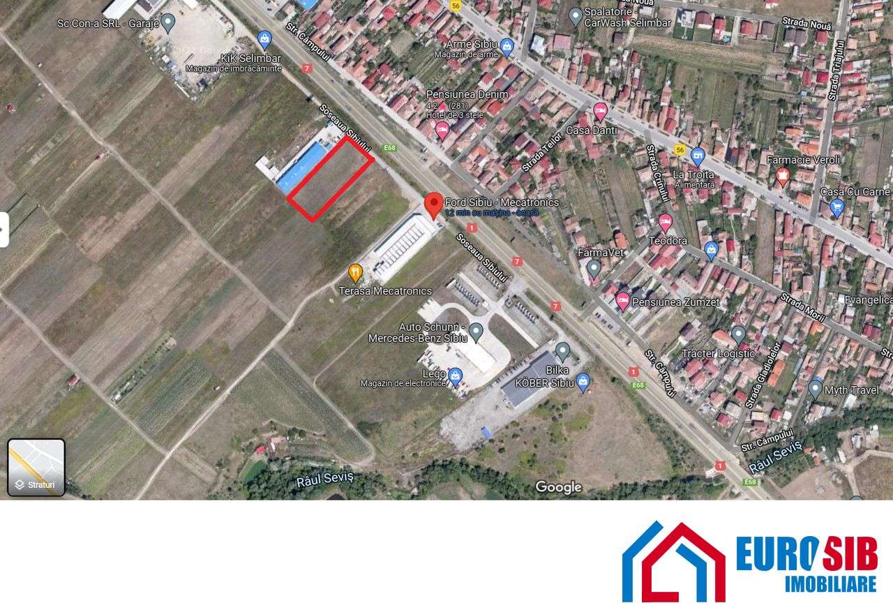 Teren 7000 mp Zona Peugeot - Ford - Mercedes Selimbar Sibiu - Imagine principală: 3/7