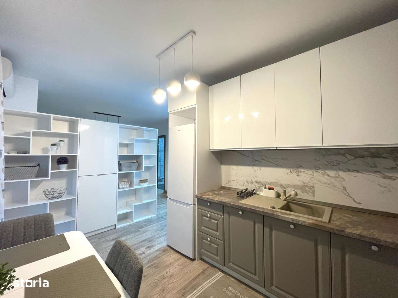 Apartament nou - 2 camere- complet mobilat si utilat - superpozitie - Imagine principală: 4/8