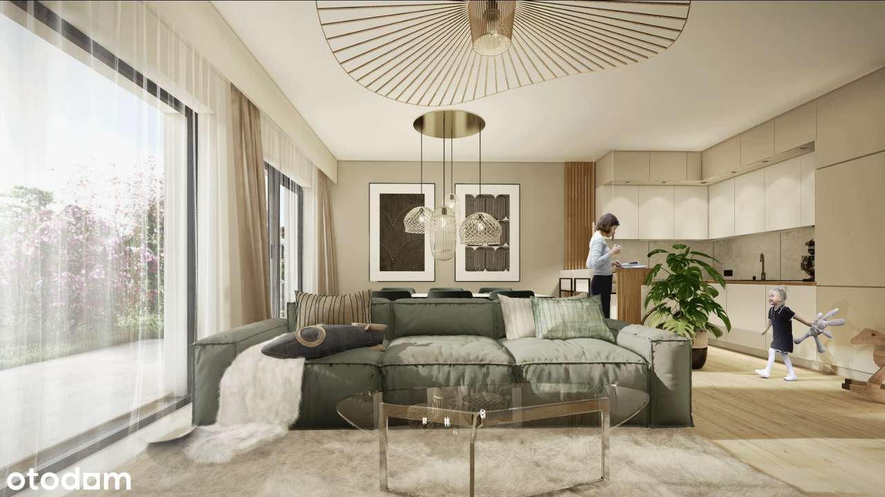 Skrajny szereg z antresolą, garażem i przestronnym ogrodem-8