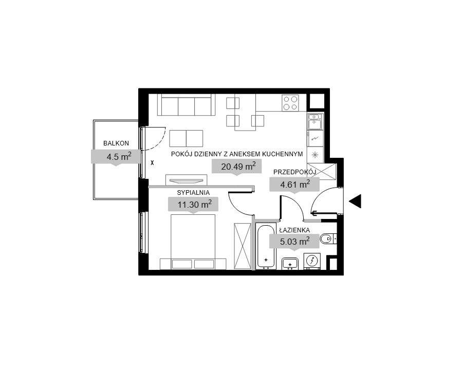 Nowe ustawne 2pok. Blisko Dworca Łódź Widzew! 8600 zł/m²!-4