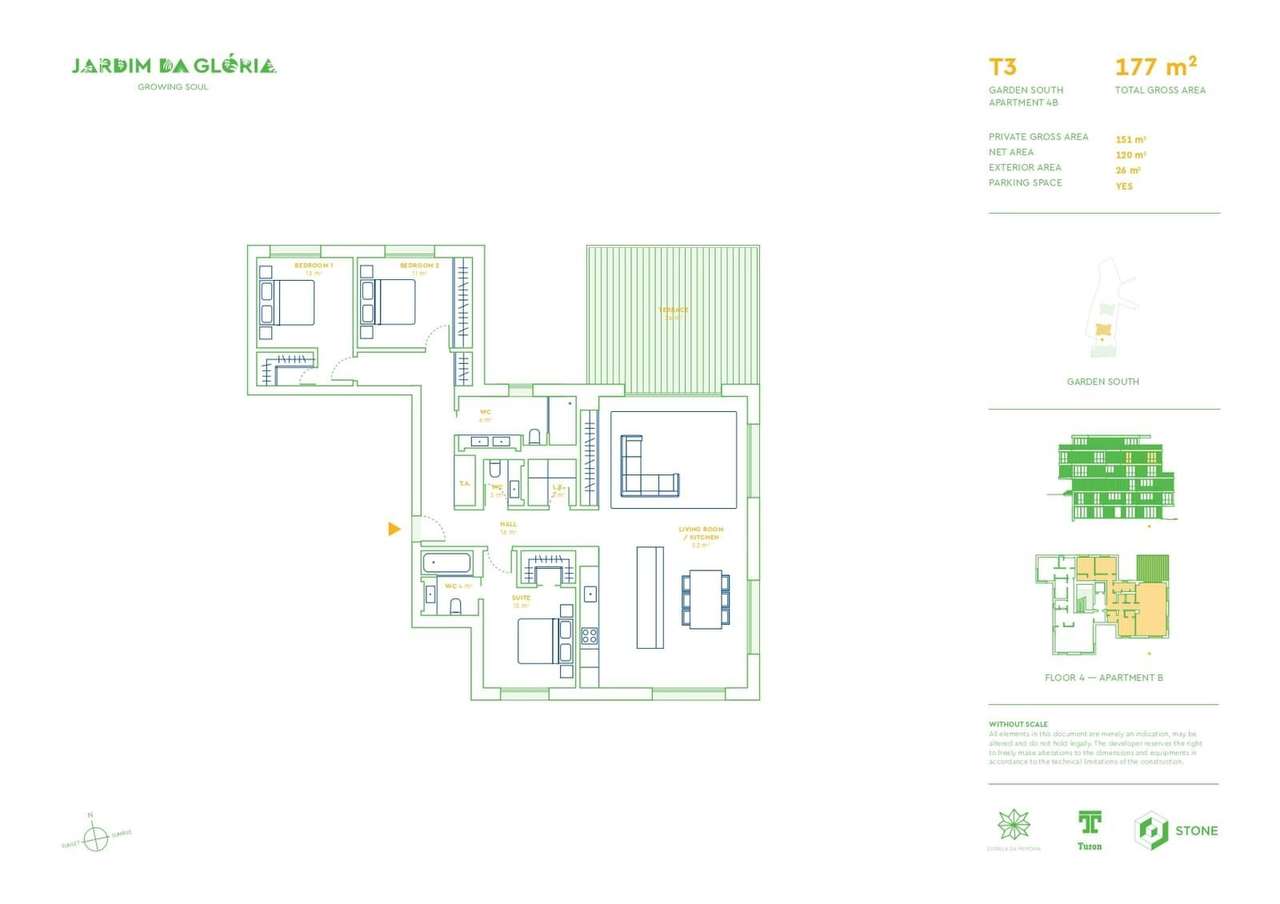 Apartamento T3 com piscina, Lisboa-33