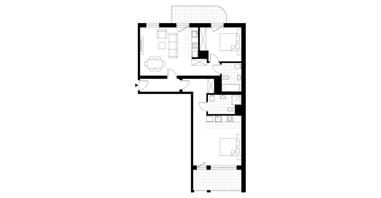 3-pokojowe mieszkanie 82m2 + balkon - Pełny obrazek: 3/8
