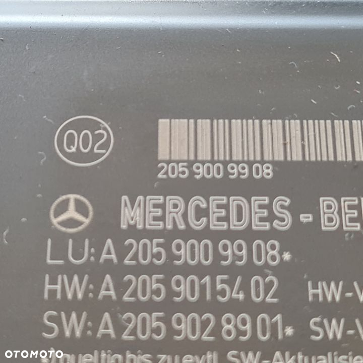 MODUL FOTELA KIEROWCY DRIVER MERCEDES C W205 DEMONTAZ 2059009908 - 2