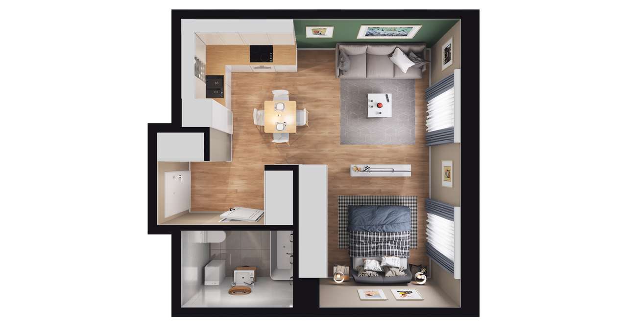 Perfumiarnia 2 | mieszkanie 35,24  m² | A.04.26 - Pełny obrazek: 3/7