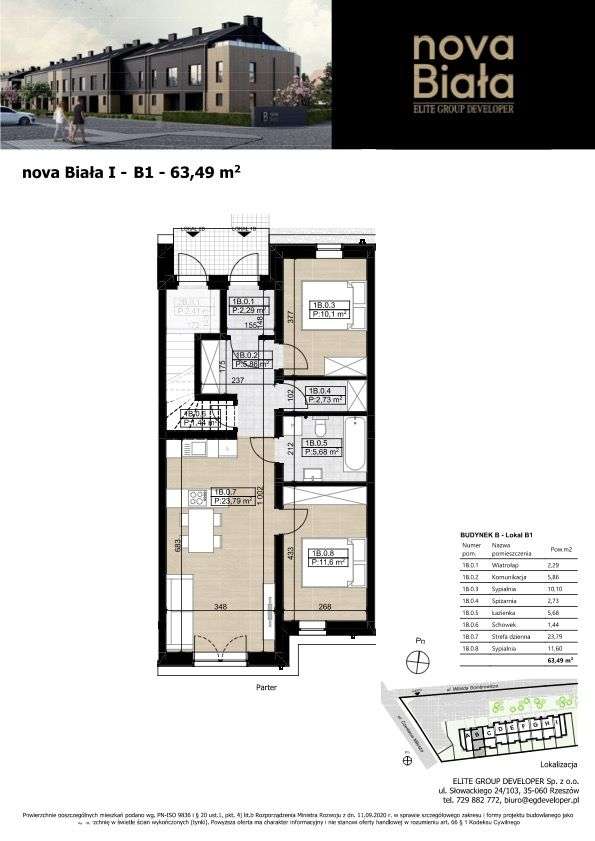 nova Biała - mieszkanie z prywatnym ogródkiem standard PREMIUM - Pełny obrazek: 2/7