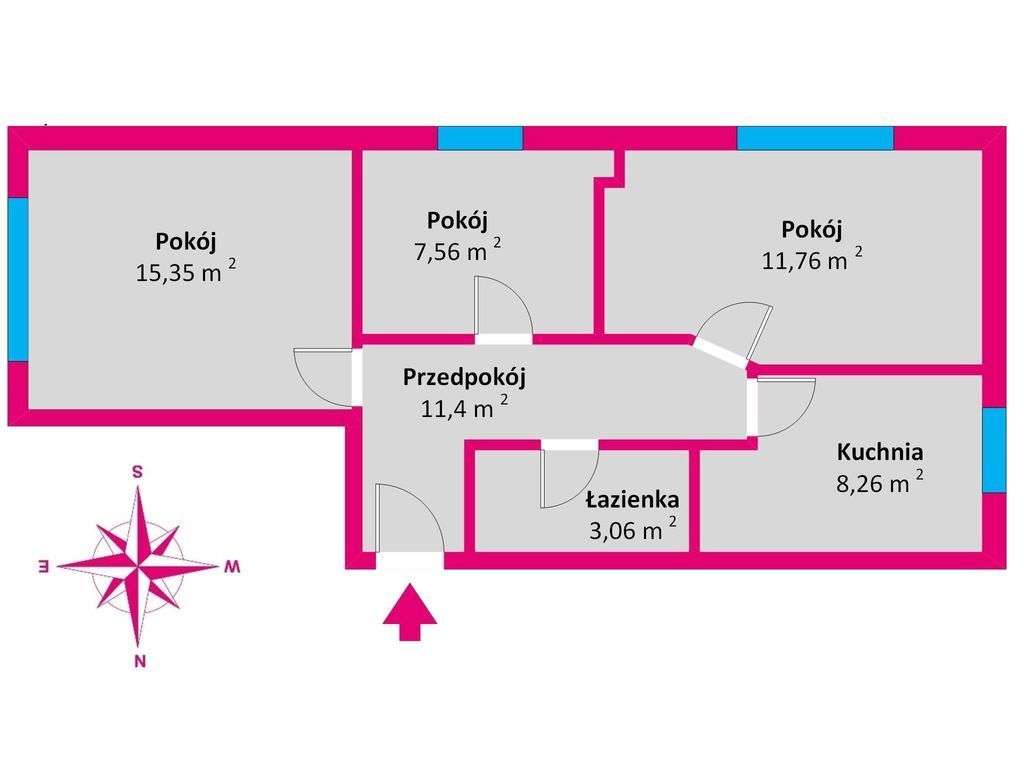 Nowoczesne 3 pokoje w centrum Przeworska - Pełny obrazek: 4/11