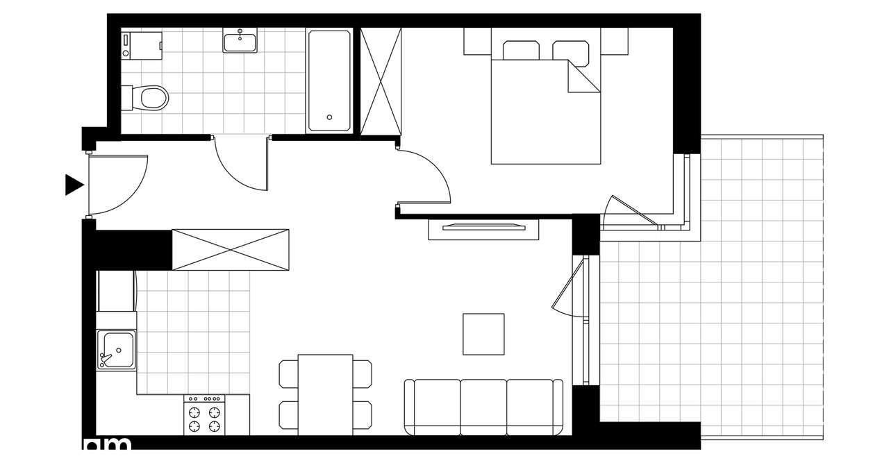 Stara Cegielnia Mielec | mieszkanie 2-pok. | D_M6 - Pełny obrazek: 4/9