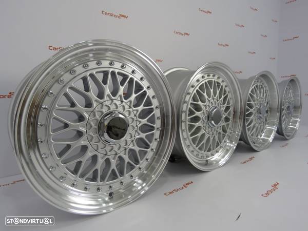 Jantes Look BBS RS 17 x 7.5 + 8.5 et20 4x100+108 Silver - 4