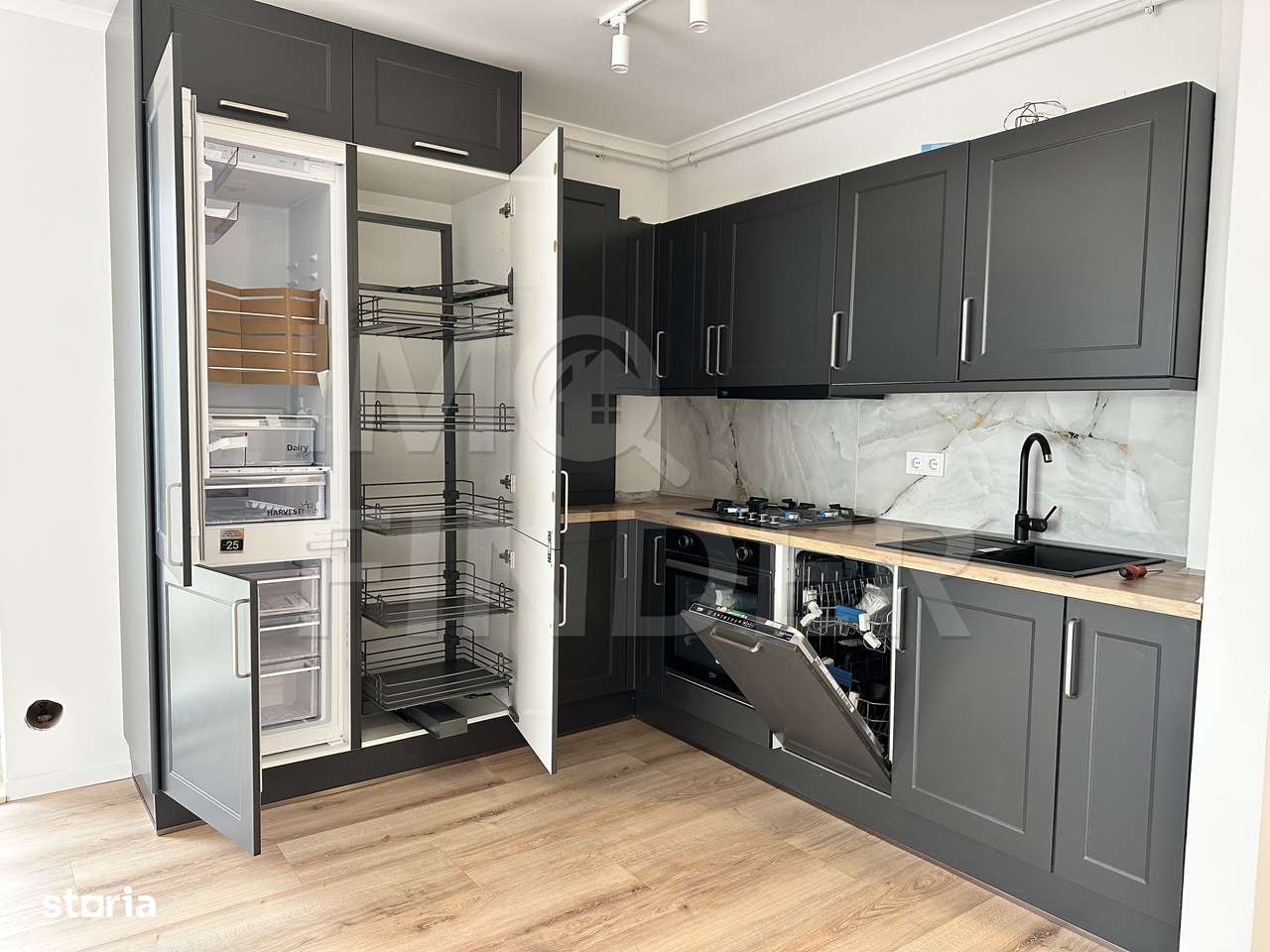 3 camere FINISATE cu CF-  Floresti - Bucatarie mobilata si utilata-2