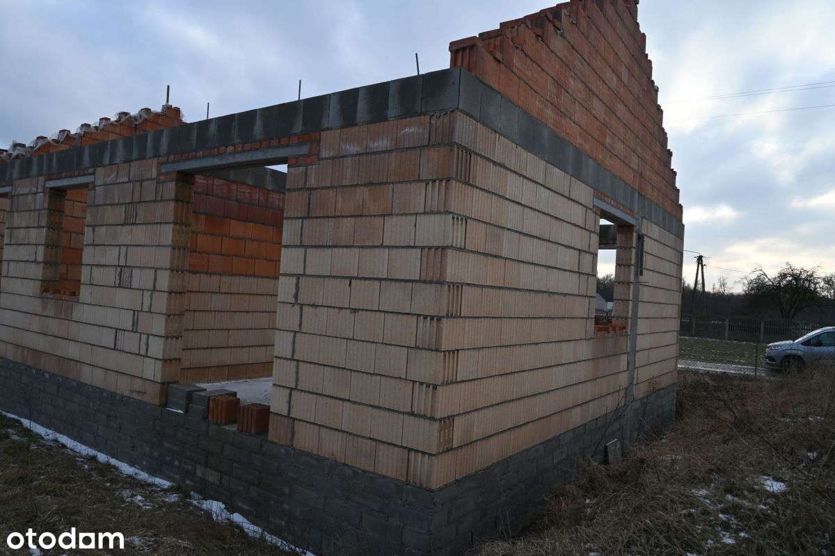 Działka z rozpoczętą budową domu. - Pełny obrazek: 4/4