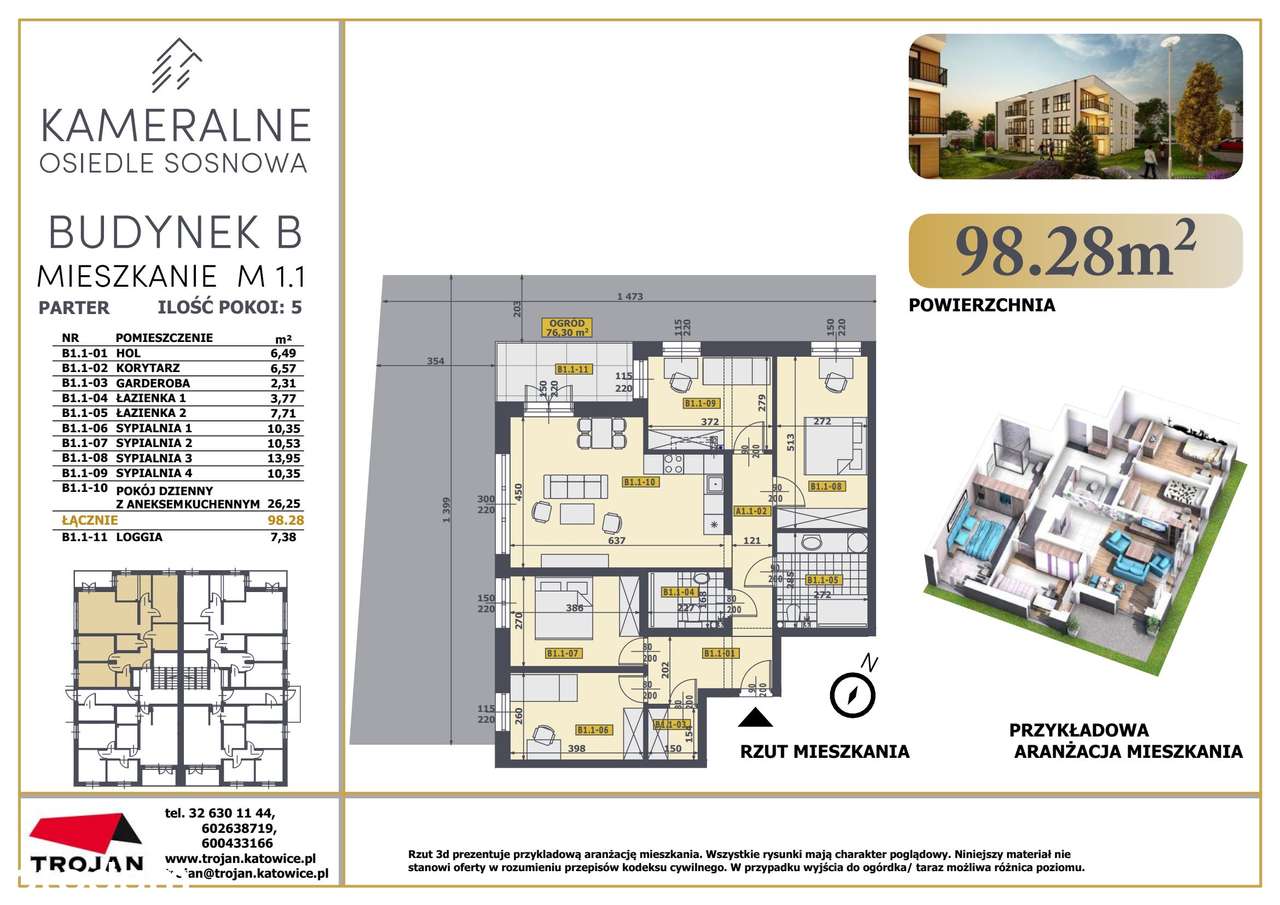 Osiedle Sosnowa | mieszkanie 5-pok. | B1_1 - Pełny obrazek: 2/9