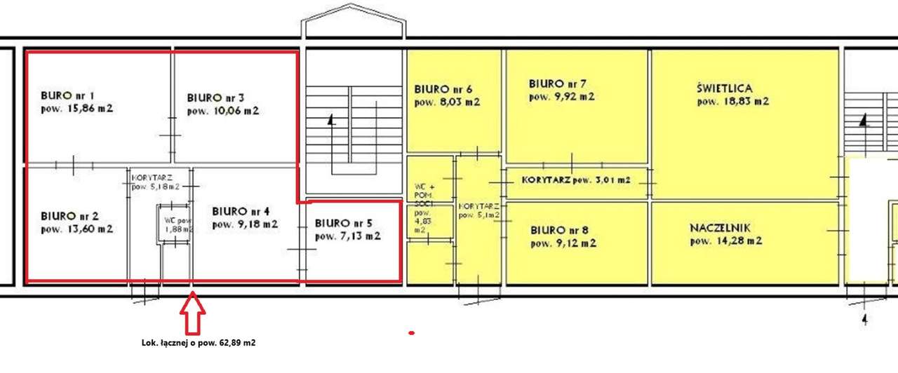 Muszyna - Lok. o pow. 62,89 m2 w budynku dworca PKP - Pełny obrazek: 4/5