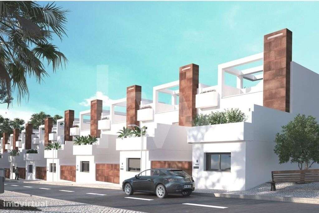 Moradia T3 geminada com linhas contemporâneas, com Piscina e carport n - Grande imagem: 3/44