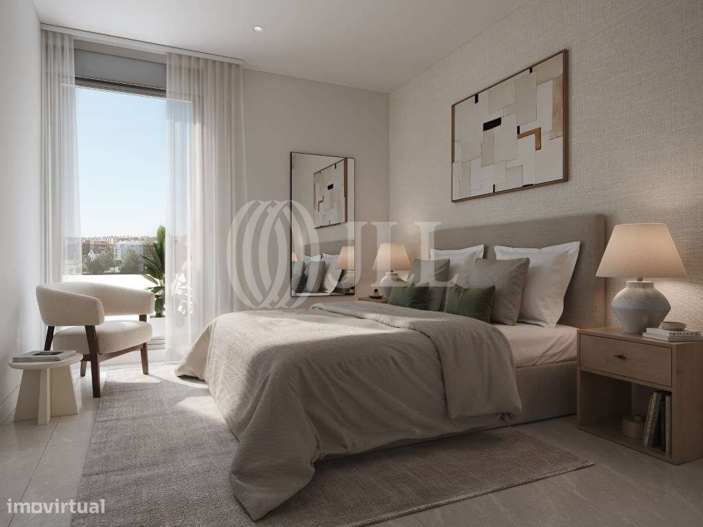 Apartamento T2, novo, no Ribamar, com piscina e estacionamento, em ... - Grande imagem: 3/43