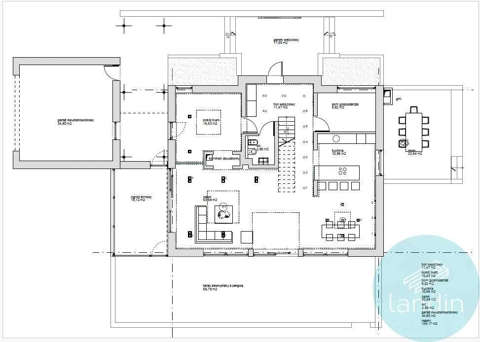 Nowoczesny Dom Iwiny + Dom 60 m2-12