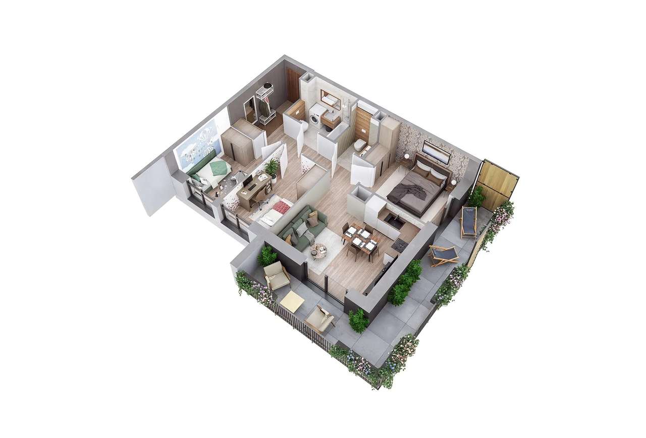 OKAZJA !!! 4 pokoje, 60 m2, duży balkon 20 m2, blisko komunikacji.-4