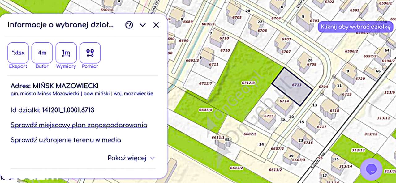 Działka 709m² w atrakcyjnej lokalizacji - Pełny obrazek: 2/3