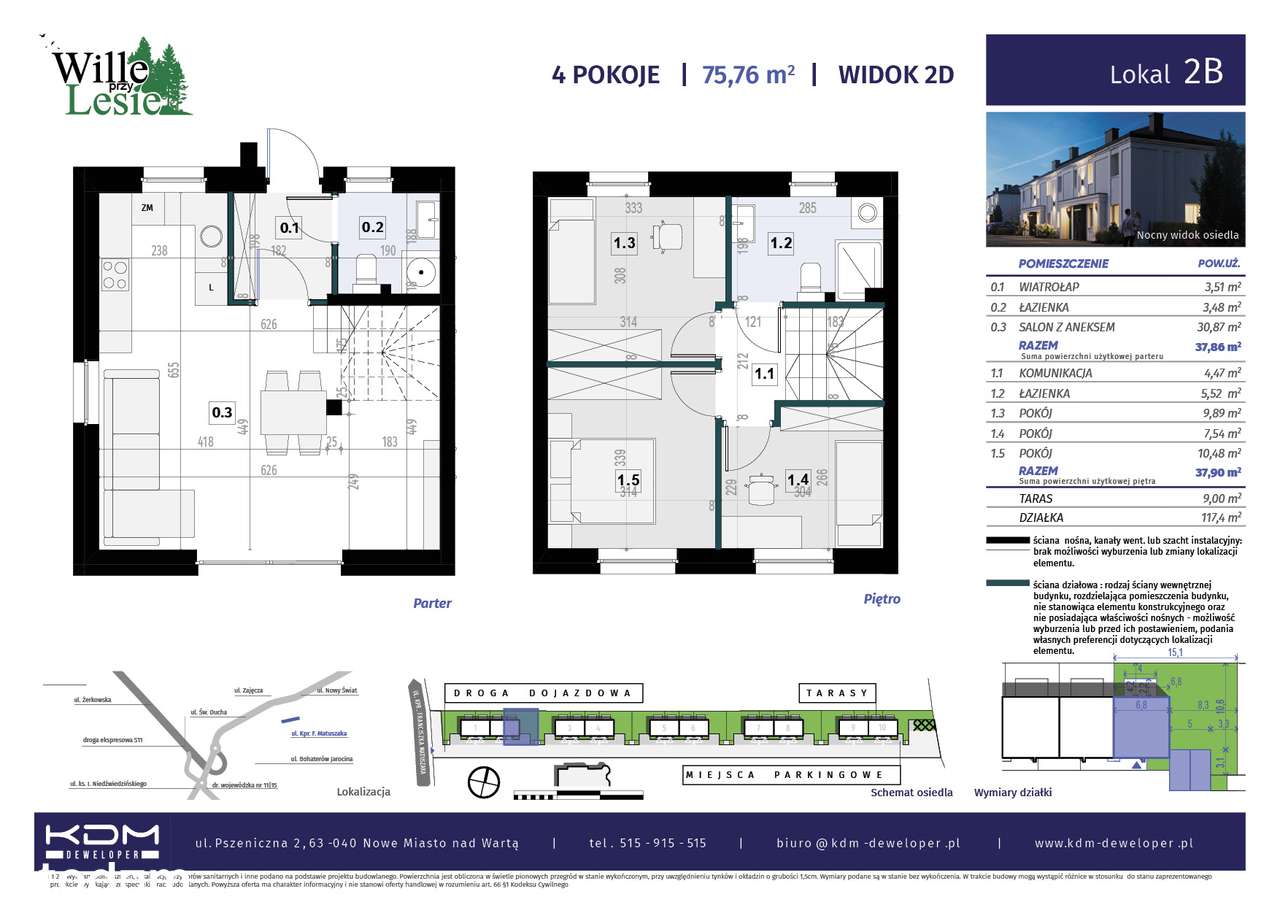 Przestronne mieszkanie z ogrodem| B2 - Pełny obrazek: 2/7