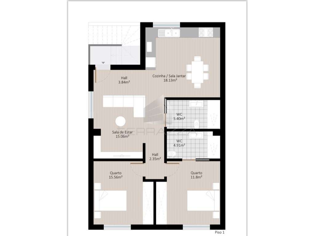 Andar moradia T2-19