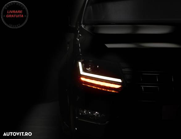 Faruri Osram LED DRL VW Amarok (2010-up) Semnal Dinamic Secvential Negru- livrare gratuita - 7
