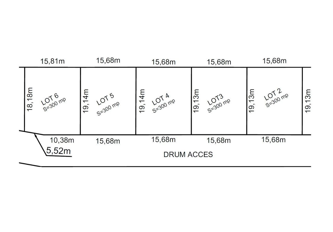 Teren intravilan P+2E, 1500 mp, Comuna Berceni – Vidra, stradal