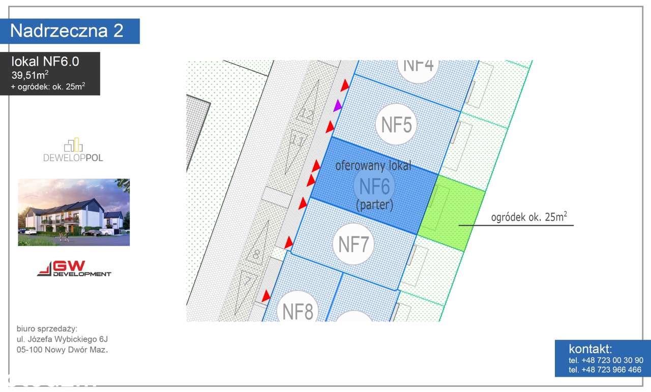 Nadrzeczna - 2 pokoje z ogródkiem, w pobliżu Narwi - Pełny obrazek: 5/9