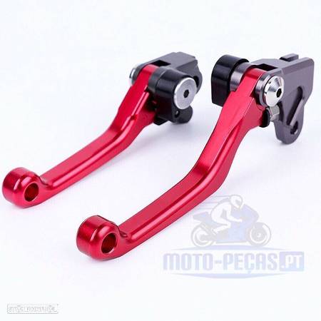 Manetes para honda CR125R/250R ano 19992 ate 2007 manetes curtas inquebraveis travao e embraiagem cr125 cr250 - 1