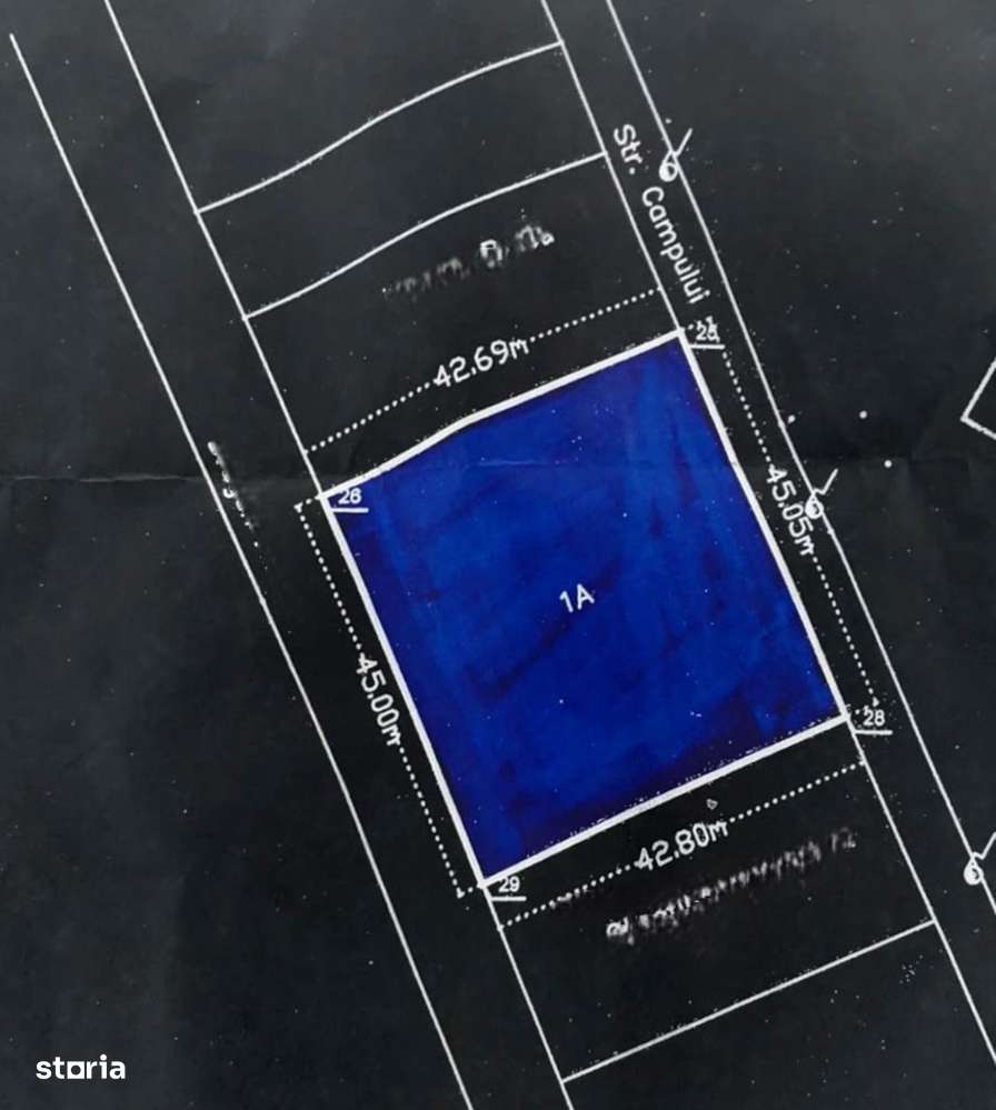 Teren intravilan 1.924 mp Brănești, Str. Câmpului-1