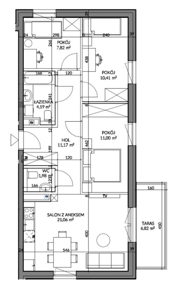 Eleganckie 68m2/ 4-pokoje/1 piętro/ gotowe do wprowadzenia/ Kapuściska-12