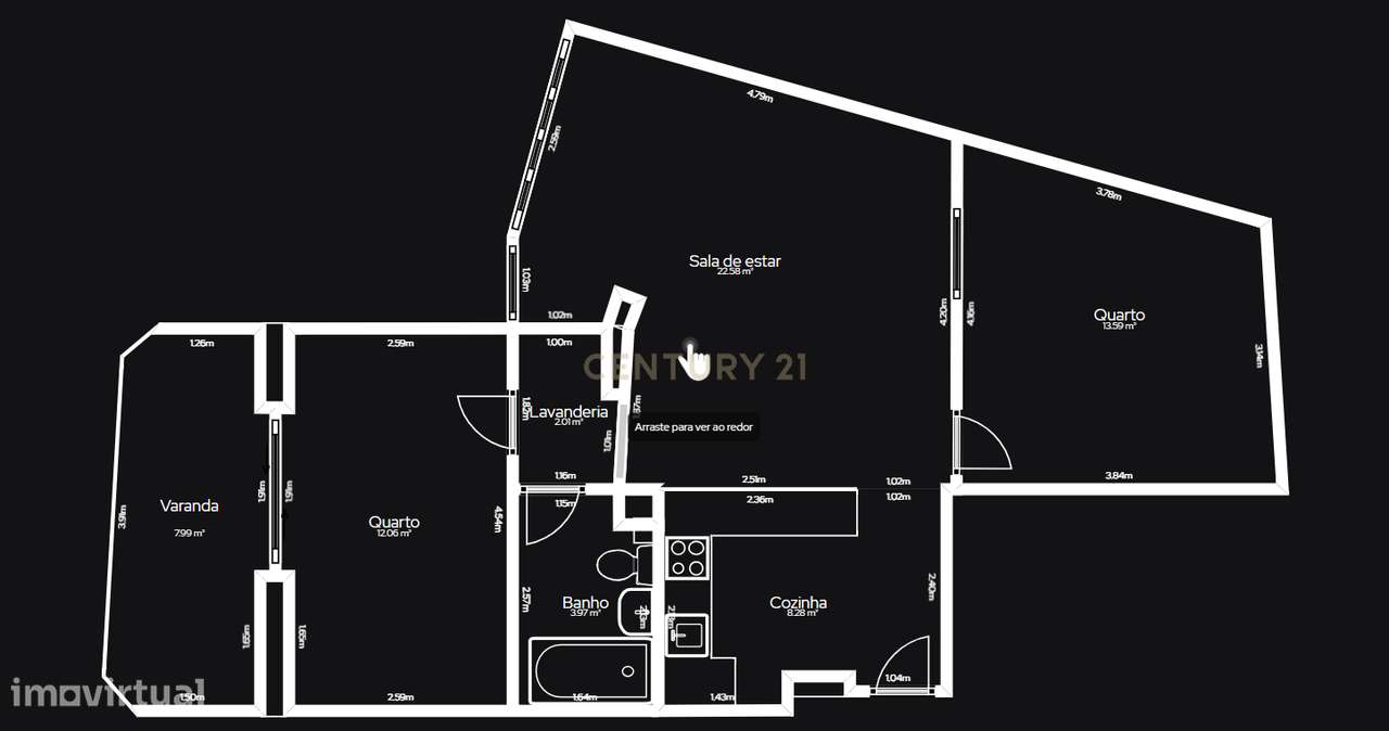 Viver no Estoril: T2 Renovado com Vista Mar, a 5 min a pé da Praia e d-30