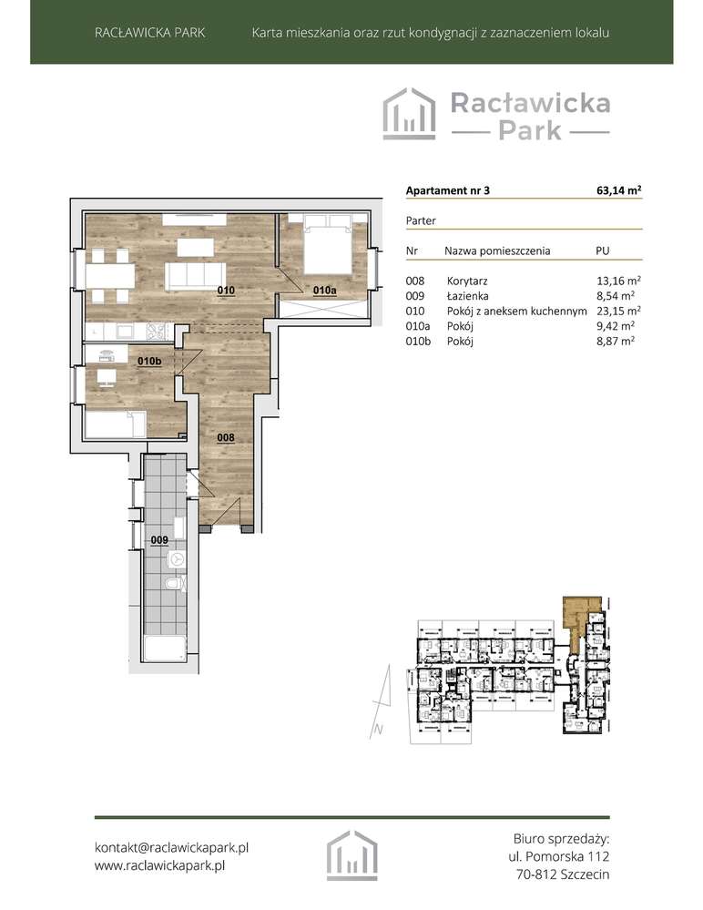 Racławicka Park | nowe mieszkanie M.03 - Pełny obrazek: 2/8