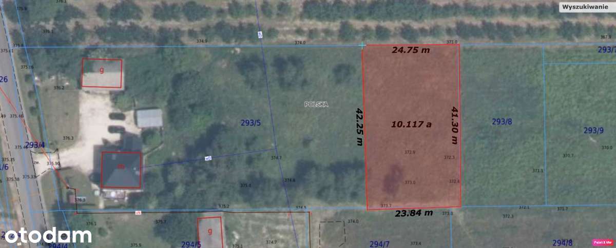 Płaska widokowa działka 10 ar - Krasieniec Zakupny - Pełny obrazek: 4/9