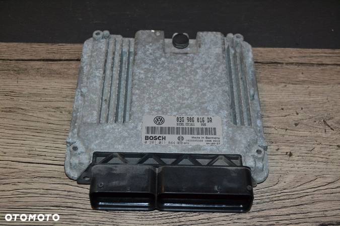 VW AUDI SEAT SKODA KOMPUTER STEROWNIK SILNIKA 2,0 TDI 03G906016DR 0281011844 - 1