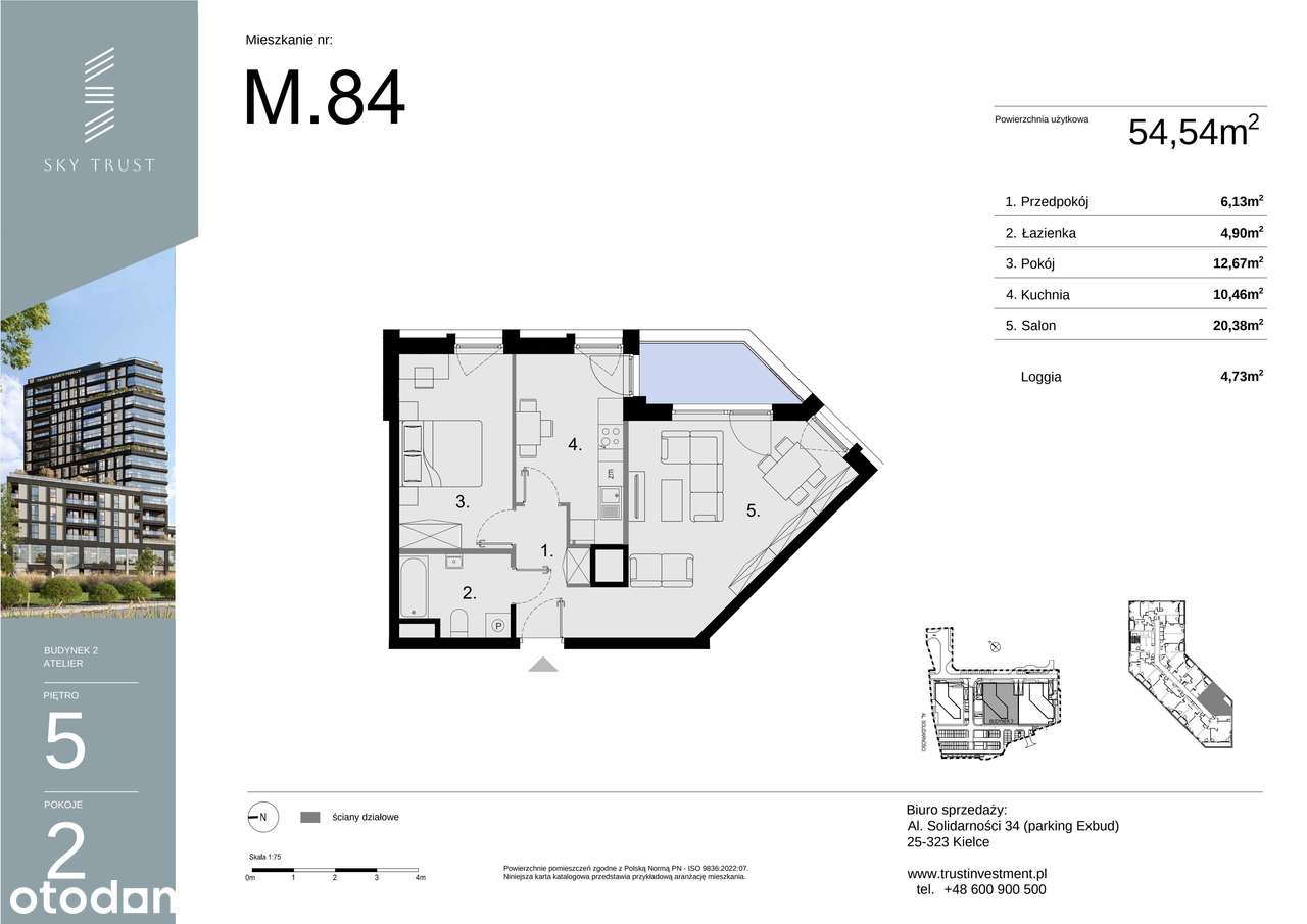 Sky Trust etap I​I | mieszkanie 2-pok. | M84 - Pełny obrazek: 3/10