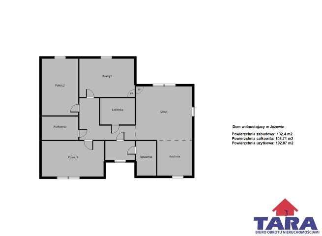 Dom parterowy w Jeżewie - Pełny obrazek: 5/5
