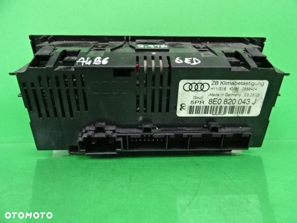 PANEL STEROWANIA NAWIEWU AUDI A4 B6 8E0820043J NR74 - 6