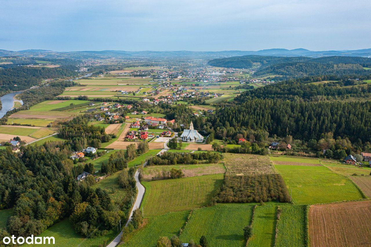 Dz.budowlana z widokiem na dolinę Dunajca | Gaboń