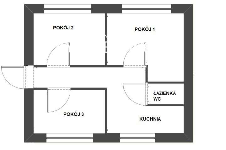 Mieszkanie 3 pokojowe w sercu Przymorza - Pełny obrazek: 2/2
