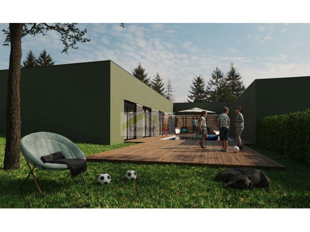 Moradia Térrea T4 Nova com Piscina - Arquitetura Moderna em Braga-8