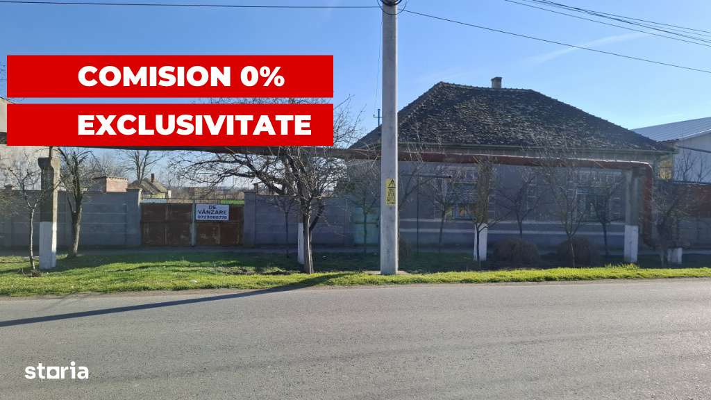 Casa mare 3 camere si teren 3600mp in Nadlac la 475m de centura spre a-1