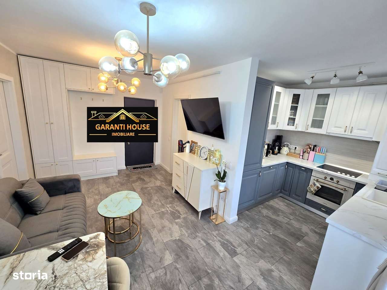 Bloc nou, apartament cu 2 camere, mobilat si utilat, parcare, 78 000€-0