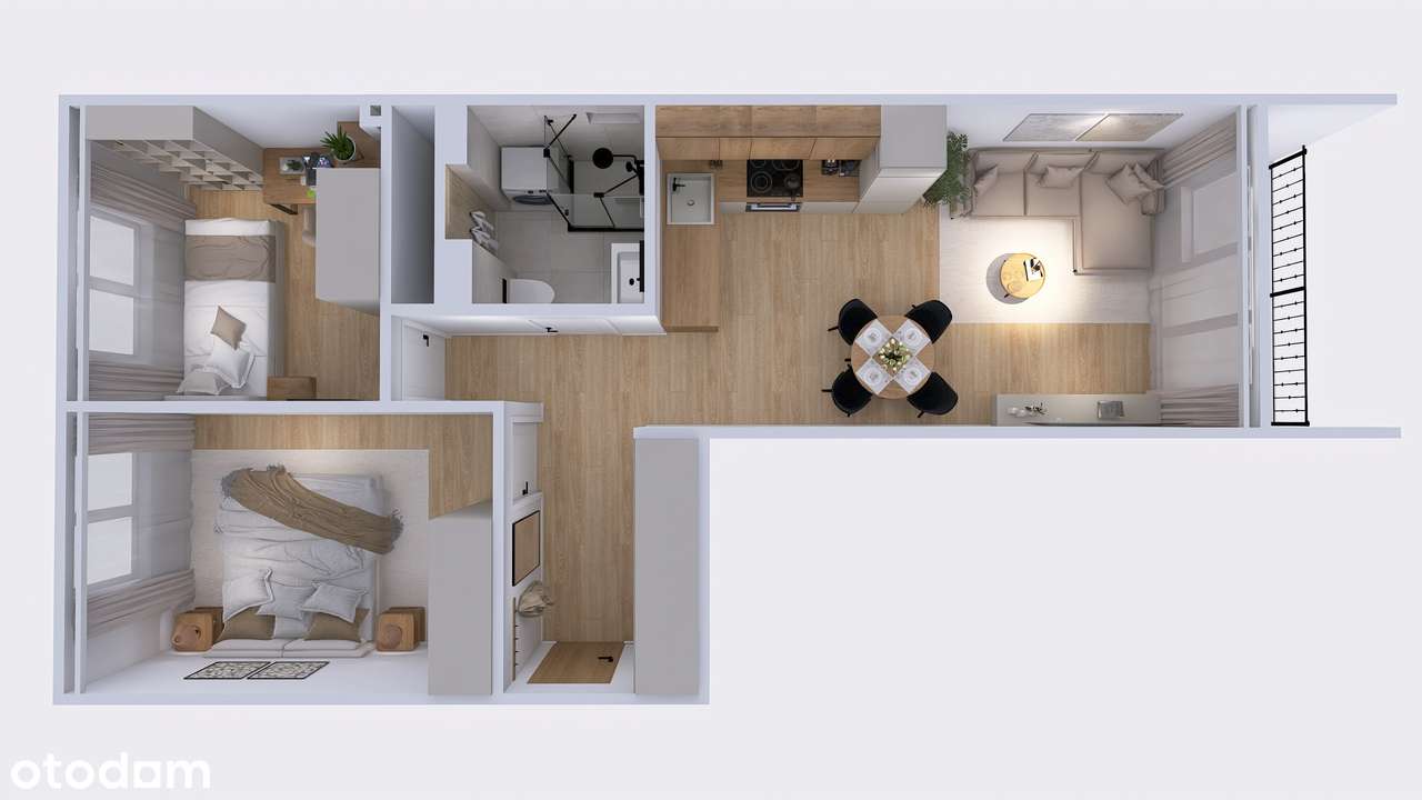 3 Pokoje | Po Generalnym Remoncie |2 Piętro | Loggia - Pełny obrazek: 5/16