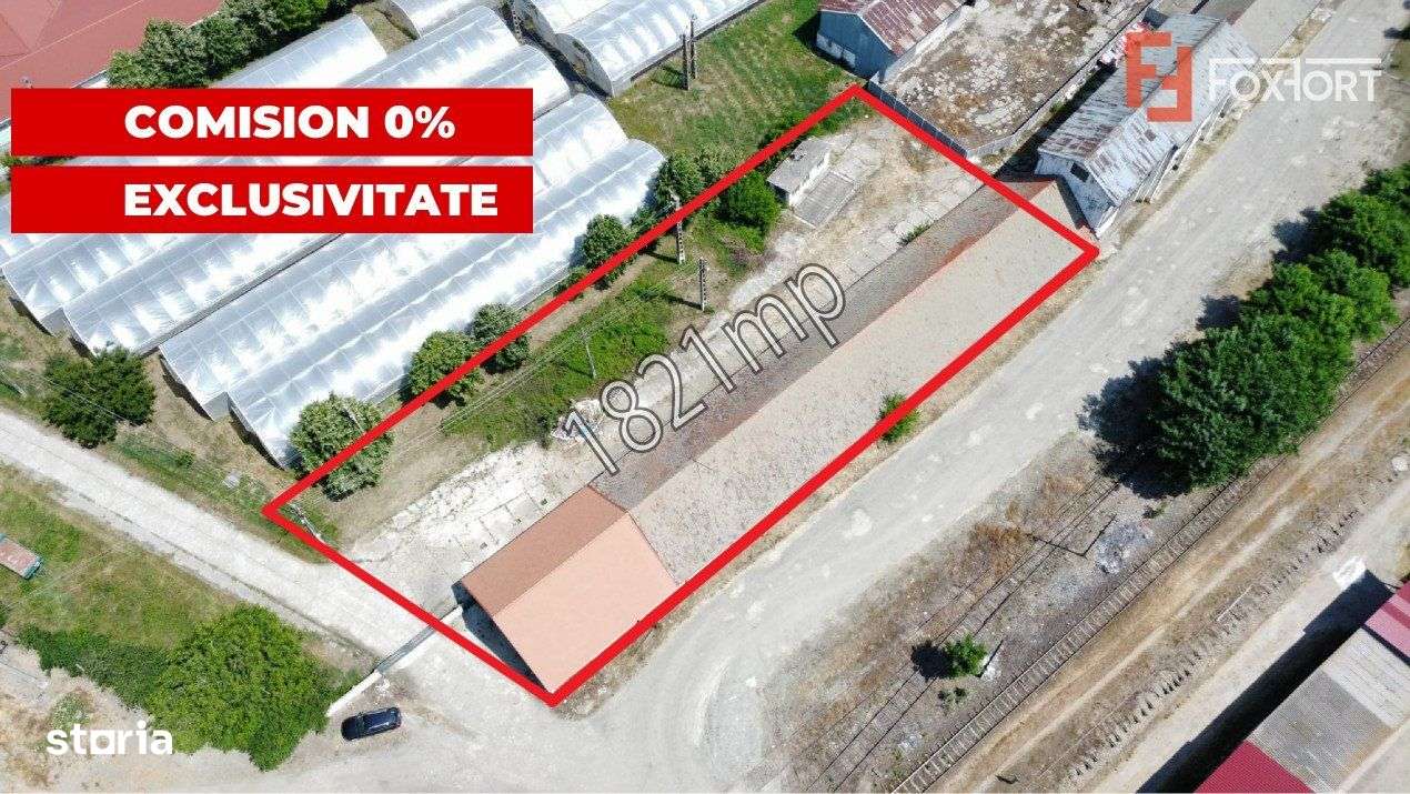 COMISION 0% Spatiu industrial de 695 mp si teren de 1821 mp - Giulvaz - Imagine principală: 1/19