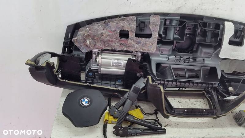 DESKA KONSOLA PODUSZKI BMW 3 E90 E91 NAPINACZE - 7