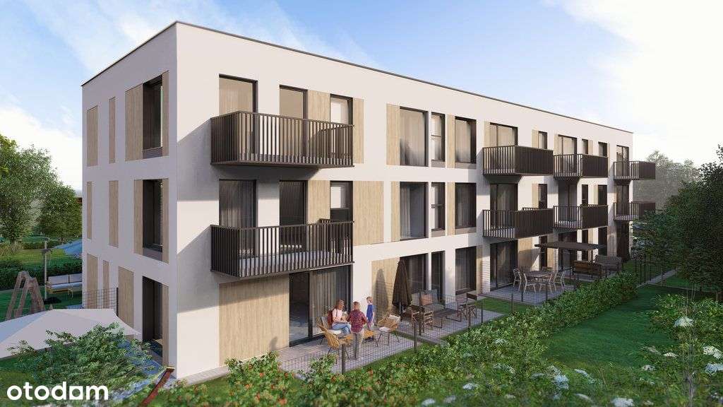 Kawalerka z ogrodem w stanie deweloperskim!