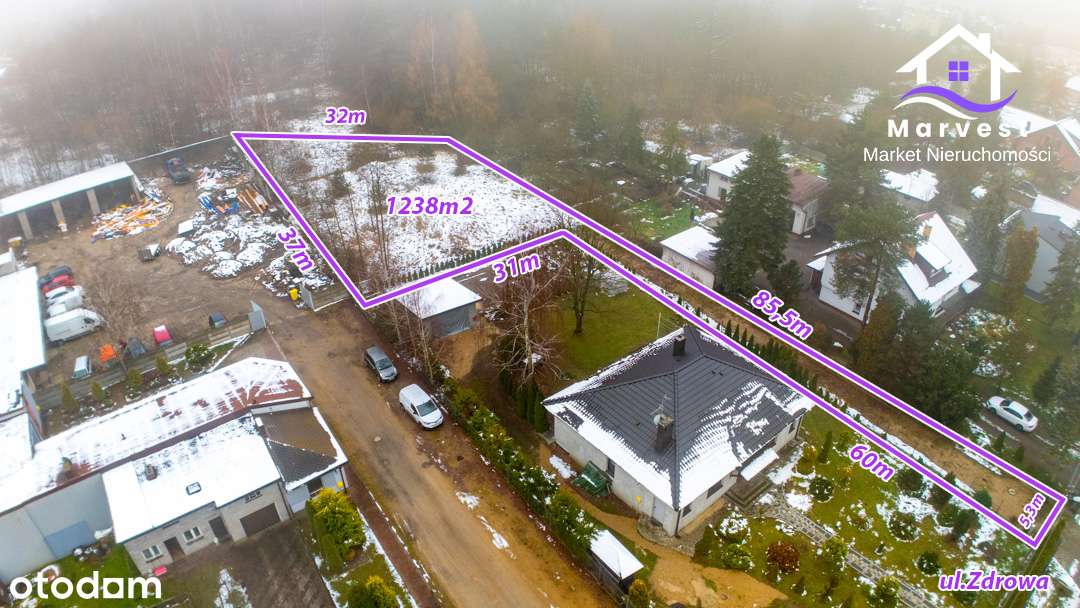 Dzbów | Działka z pozwoleniem na budowę | Media-0